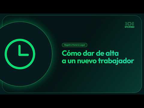 Carátula de Cómo dar de alta un trabajador